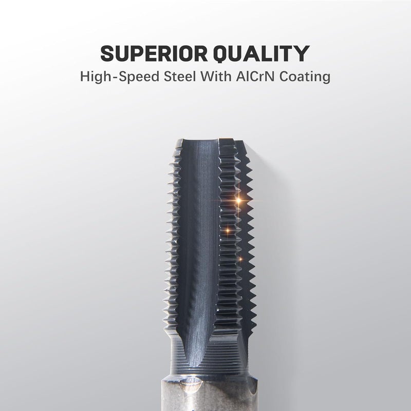ColumPRO 1/8”-28 NPT Pipe Tap with AlCrN Coating, Heavy-Duty High Speed Steel for Tapping Stainless Steel, Metal, Brass, PVC - Image 2